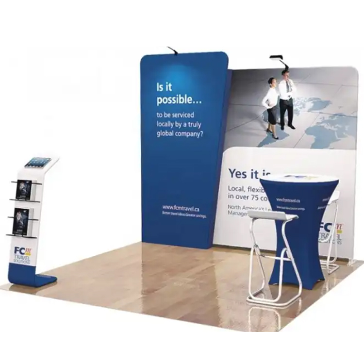 Fabric tube aluminum exhibition booth portable Fabric display